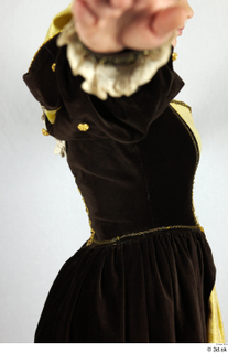  Photos Woman in Historical Dress 59 17th century Historical clothing brown yellow and dress upper body 0008.jpg